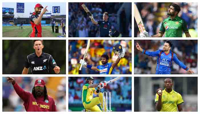 Combo shows the most high profile cricketers of the T20 World Cup.