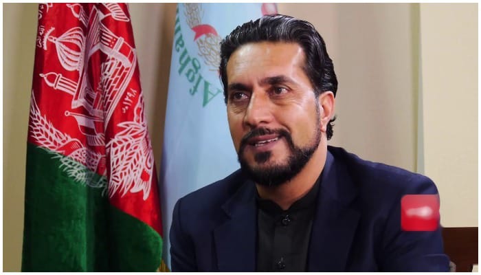 Newly appointed Afghanistan cricket chairman Azizullah Fazli. Screengrab via YouTube/ TOLOnews