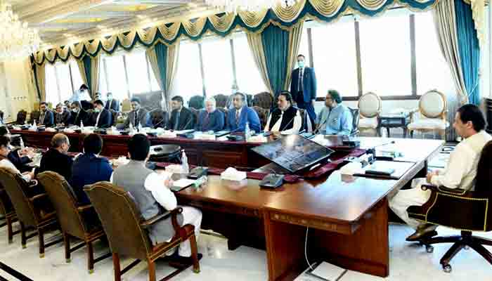 PM Imran Khan chairs a meeting of the National Coordination Committee on Housing, Construction and Development, in Islamabad.