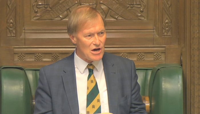 British MP David Amess. — Twitter/File