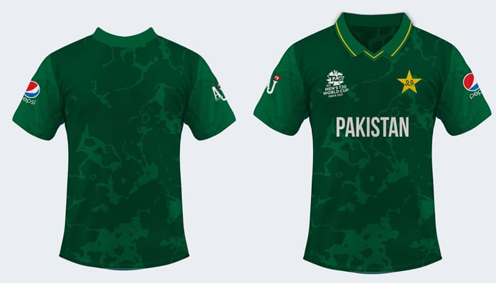 The official kit for the upcoming ICC Mens T20 World Cup. — PCB