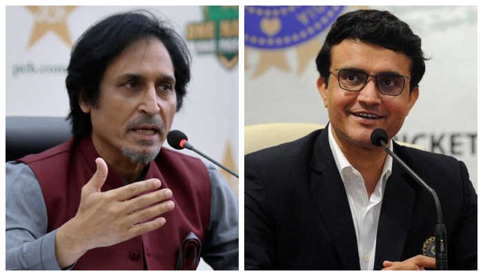 PCB Chairman Ramiz Raja meets BCCI President Saurav Ganguly