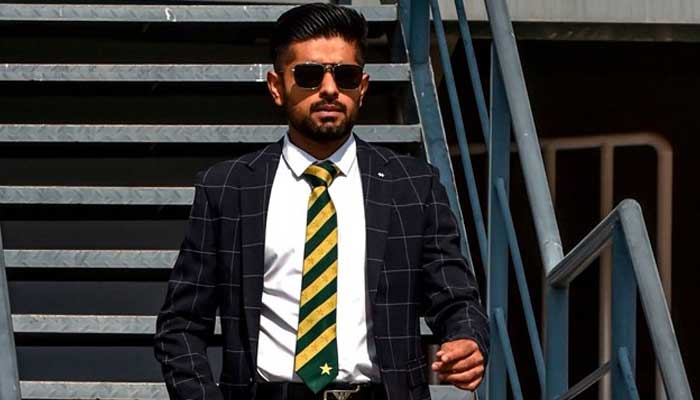 Pakistan skipper Babar Azam looks dapper in a PCB video shoot. Photo: AFP