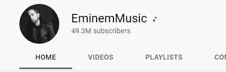 Eminem nears 50 million subscribers on YouTube