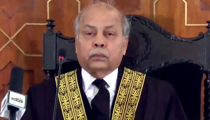 Chief Justice of Pakistan (CJP) Justice Gulzar Ahmed. Photo: file