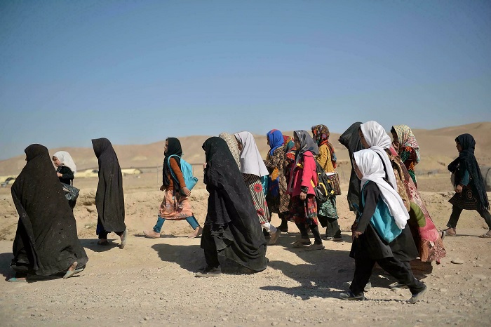 After US-led forces ousted the Taliban in 2001, progress was made in girls education. Photo: AFP