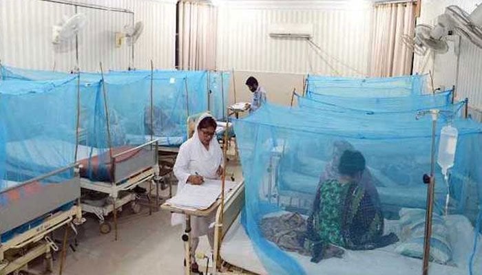 File image of the dengue ward at a public hospital in Pakistan.  Photo: Online