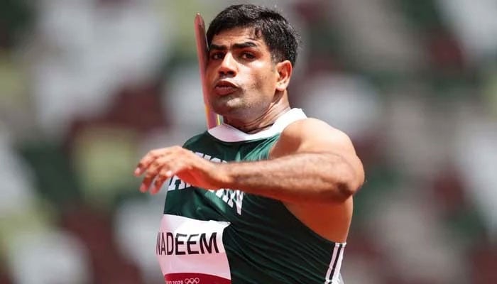 Pakistan’s star javelin thrower Arshad Nadeem. Photo: file