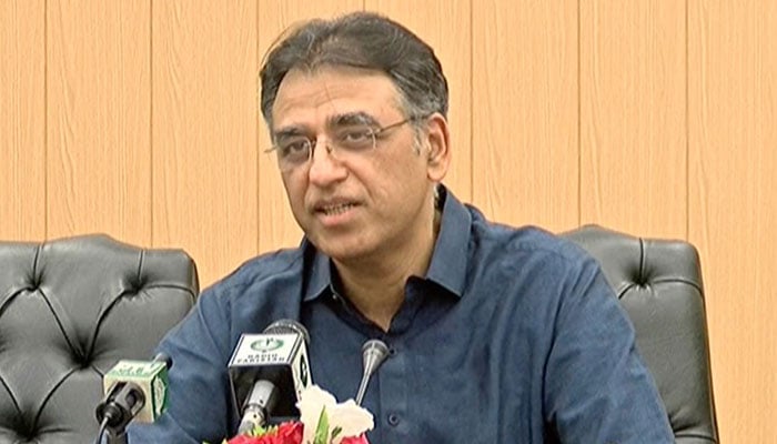 National Command and Operation Centre chief Asad Umar. Photo: file