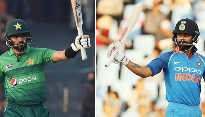 Pakistani captain Babar Azam (left) and Indian skipper Virat Kohli. — Reuters/File