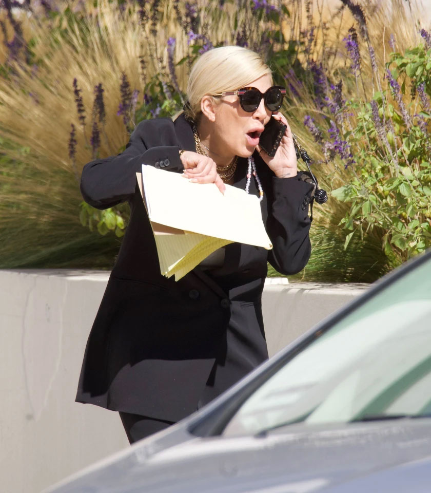 Tori Spelling papped ‘livid’ outside lawyer office after custody fallout
