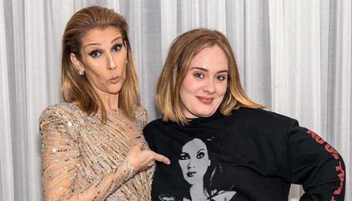 Adele framed Celine Dions used gum, calls it prized posession