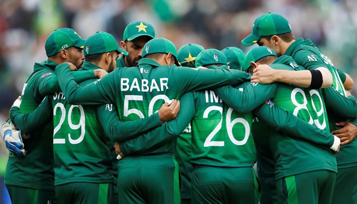 The Pakistan Cricket Team huddles for a pep talk during a past match. Photo: File