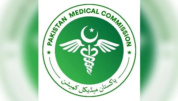 The logo of the Pakistan Medical Commission (PMC). — Twitter