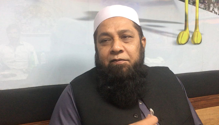 Inzamam ul Haq speaks during an interview with Geo News ahead of Pakistan’s high-voltage T20 World Cup clash against India on October 23, 2021. — Photo by author