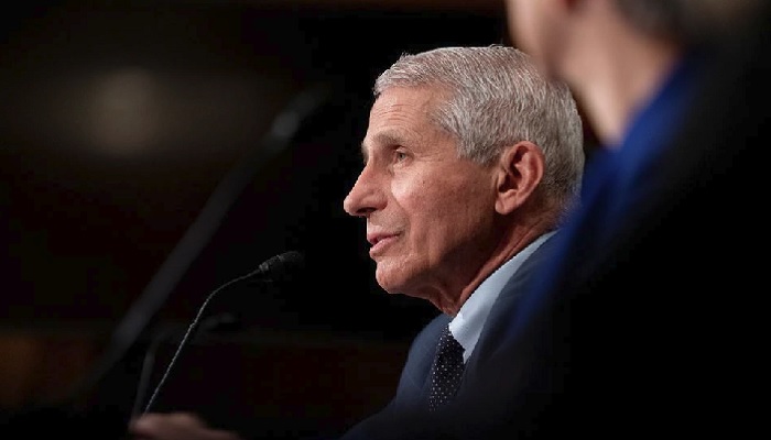 Anthony Fauci, director of the National Institute of Allergy and Infectious Diseases, speaks during a Senate Health, Education, Labor, and Pensions Committee hearing at the Dirksen Senate Office Building in Washington, D.C., U.S., July 20, 2021. Stefani Reynolds/Pool via Reuters