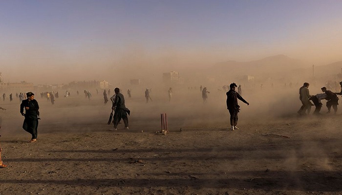 People play at the cricket park in Kabul, Afghanistan October 22, 2021. Photo: Reuters