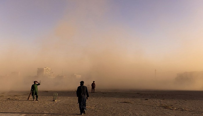 People play at the cricket park in Kabul, Afghanistan October 22, 2021. Photo: Reuters