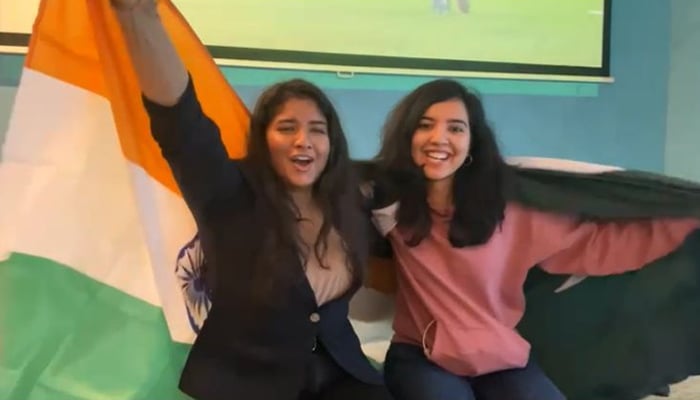 Pakistani and Indian students from KU Leuven gathered in Brussels to watch the India-Pakistan T20 World Cup clash together on October 24, 2021. — Photo by author