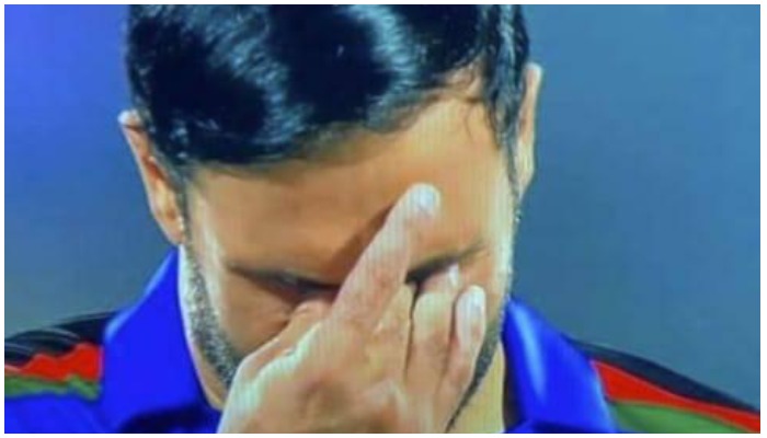 Overcome with emotion, Afghan skipper Nabi breaks down during Afghan national anthem