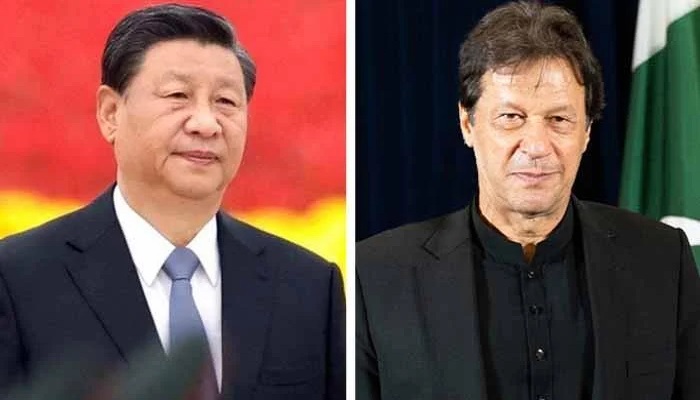 Chinese President Xi Jinping (left) and Prime Minister Imran Khan. Photos: Geo.tv/ file