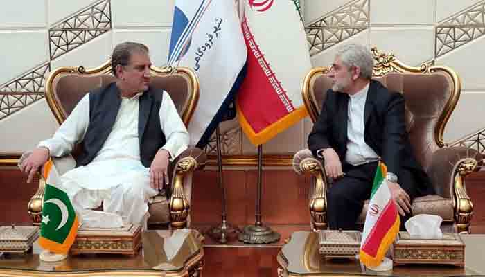 FM Shah Mahmood Qureshi arrives in Tehran to attend a conference on Afhanistan.