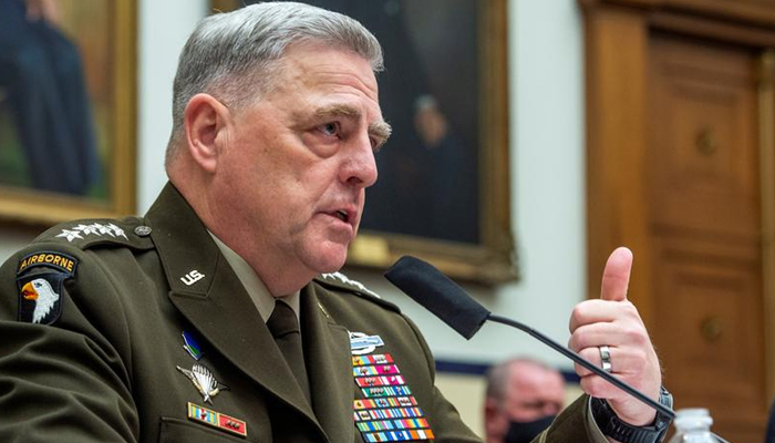 Chairman of the Joint Chiefs of Staff, US Army General Mark A. Milley, responds to questions during a House Armed Services Committee hearing on Ending the US Military Mission in Afghanistan in the Rayburn House Office Building in Washington, US, September 29, 2021. — Reuters/File