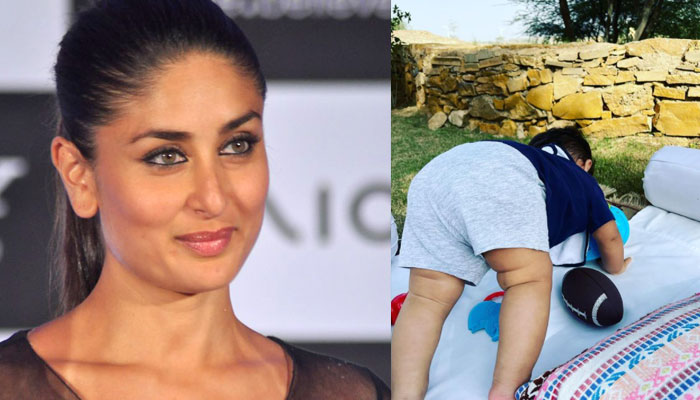 Kareena Kapoor gives fans sneak peek in to Jehs yoga routine