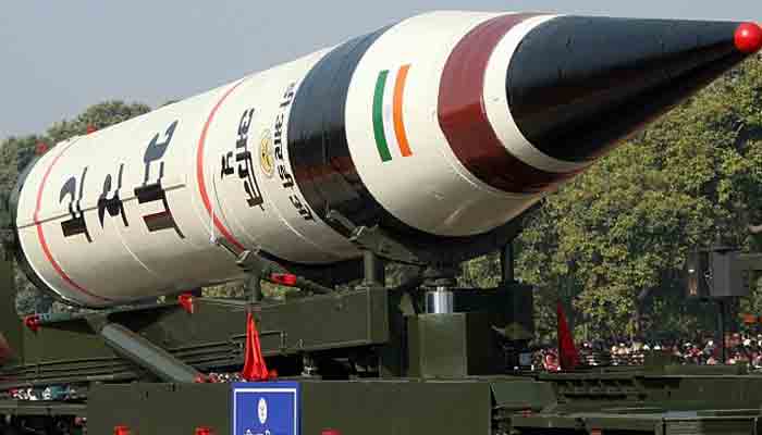 Agni-5 ballistic missile. File photo