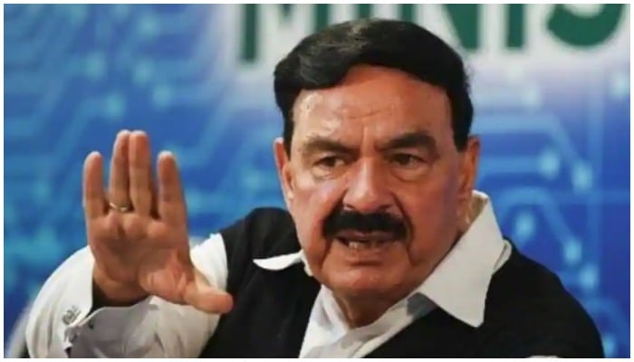 Federal Interior Minister Sheikh Rasheed Ahmed. — AFP