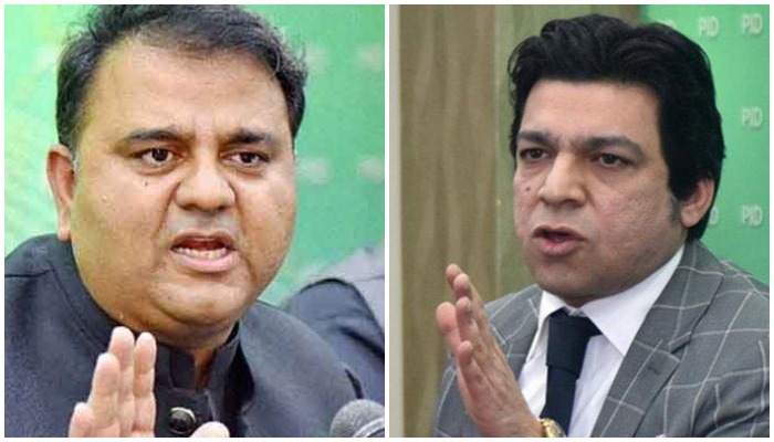 Federal Minister Fawad Chadhry (L) and Senator Faisal Vawda (R). Photo: PID