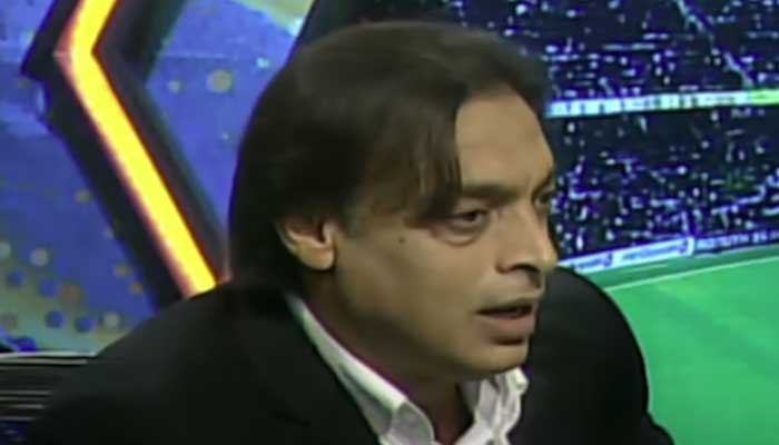 Former Pakistan captain Shoaib Akhtar. Photo: PTV Sports screengrab