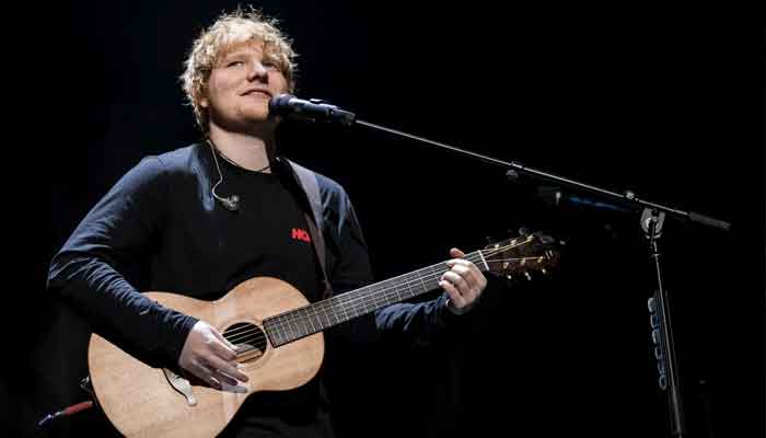 Ed Sheeran plays snippet of his forthcoming Christmas single with Elton John