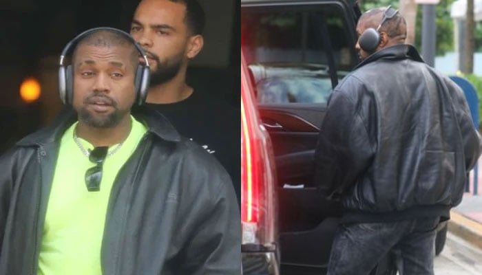 Kanye West dons new hair style after Caucasian face mask