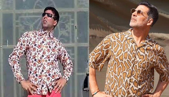 Akshay Kumar recreates iconic Hera Pheri meme: Side wala swag!