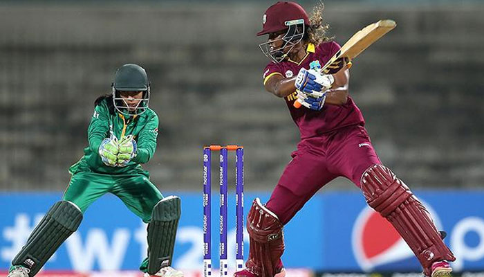 A file photo of a cricket match between Pakistan and West Indies womens teams.