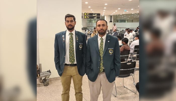 Two Pakistanis depart for Dubai to represent nation at golf championship