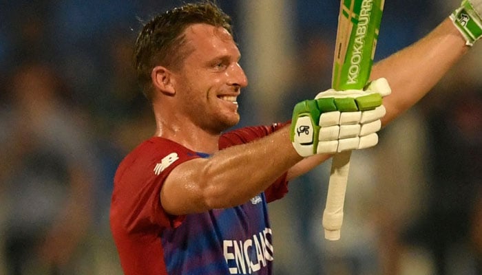 Jos Buttler hit 101 in an ICC T20 World Cup match against Sri Lanka on Monday. AFP