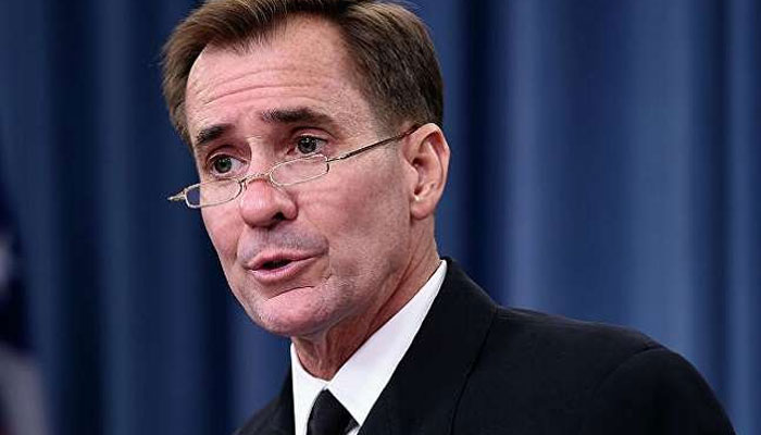 John Kirby said the US is aware of public reports of unusual Russian military activity near Ukraine. File photo