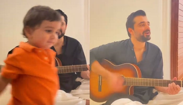 Watch: Hamza Ali Abbasi puts up live concert for munchkin Mustafa