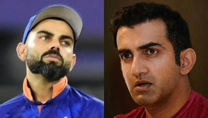 Indian skipper Virat Kohli (left) and Gautam Gambhir. Photo: file