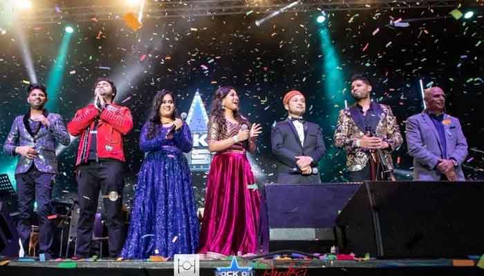 Leo Twins perform with Indian Idol finalists at Wembley