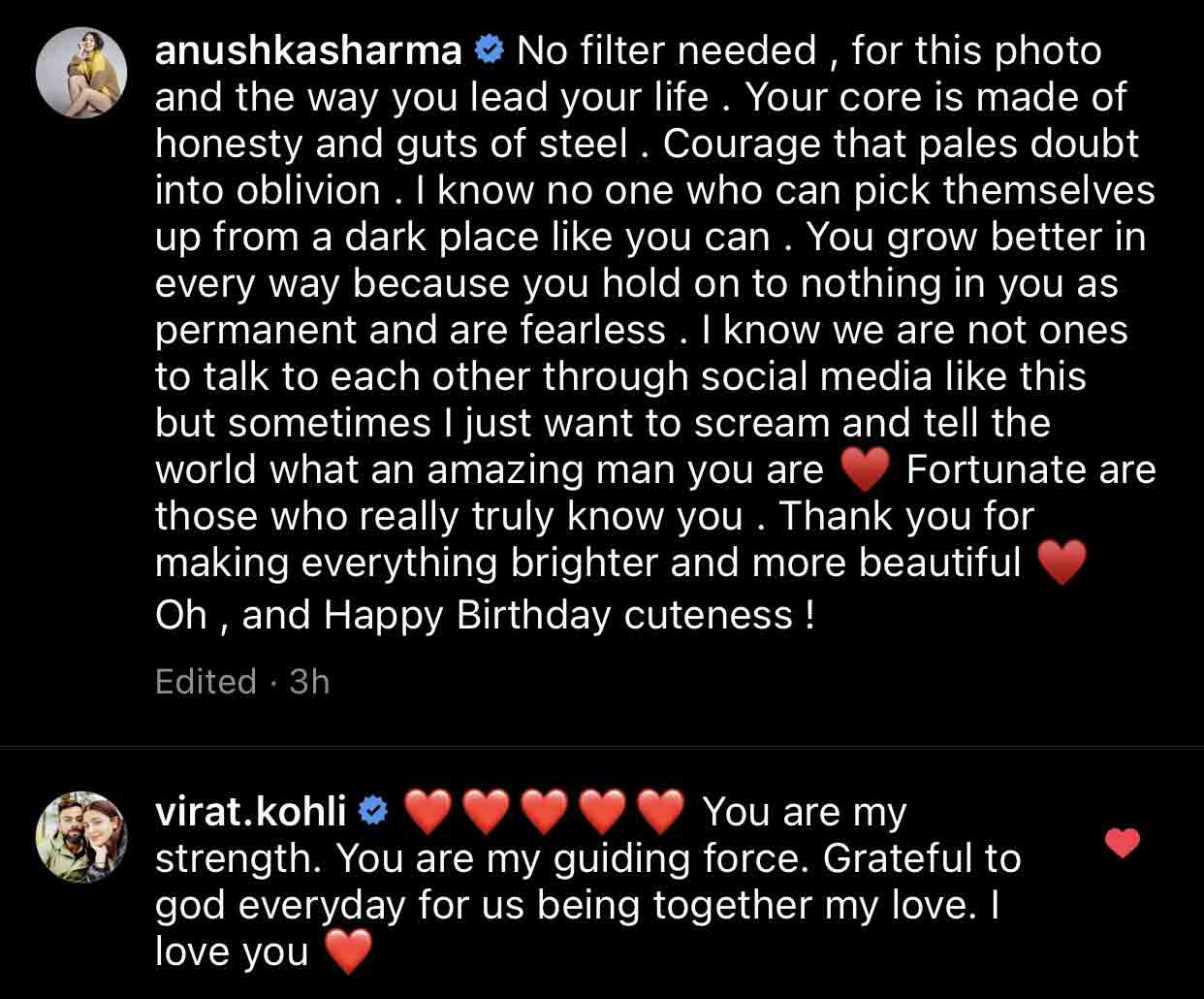 In latest Instagram post, Kohli says Anushka Sharma is his guiding force