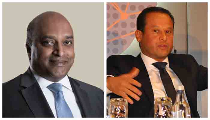 Former Abraaj managing partners Sivendran Vettivetpillai (left) and Mustafa Abdel-Wadood.