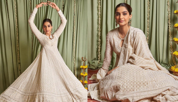 Sonam Kapoor wows in her Anarkali outfit for Diwali Bash