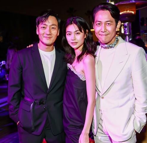Squid Game trio Jung Ho-yeon, Lee Jung-jae and Park Hae-soo land in Hollywood for special premiere