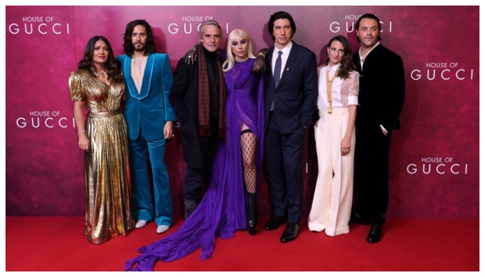 Lady Gaga rocks House of Gucci premiere with Adam Driver