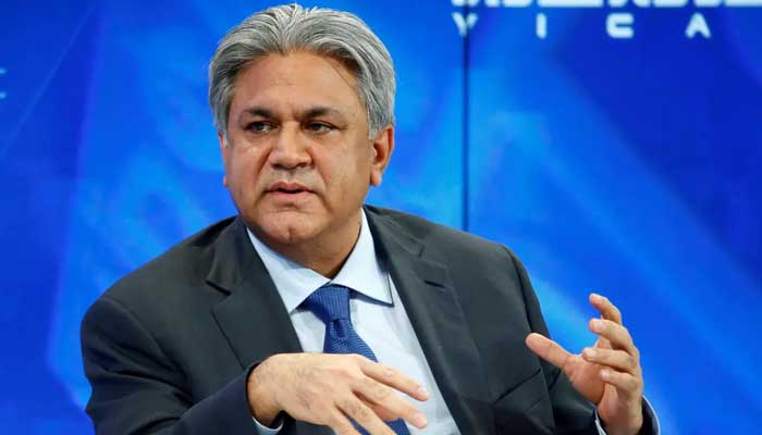 Arif Naqvi pada pertemuan tahunan Forum Ekonomi Dunia di Davos, pada 17 Januari 2017. — Reuters