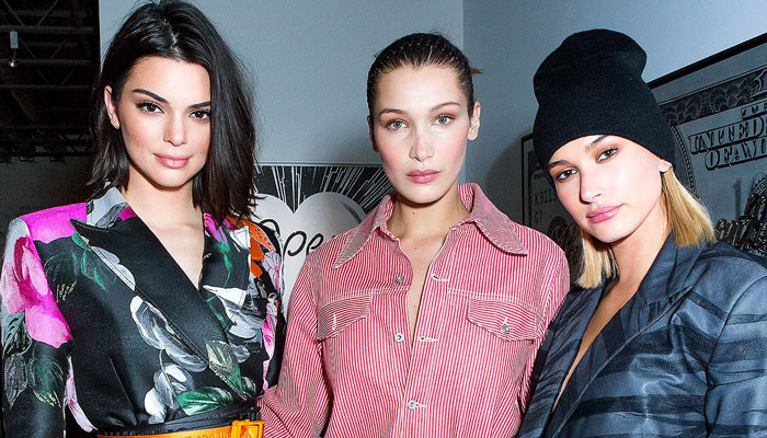 Kendall Jenner, Bella Hadid and Hailey Bieber put on eye-popping display as they dance in a party
