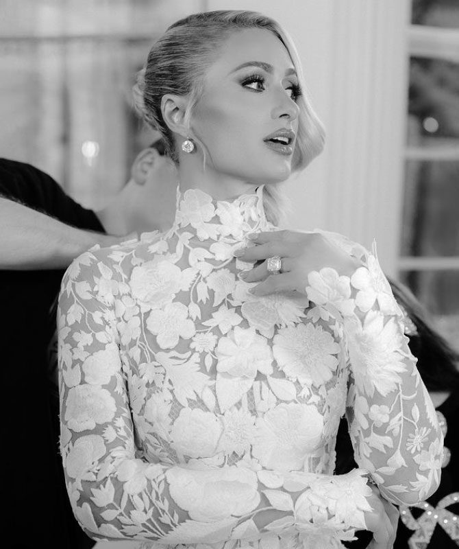 Paris Hilton, Carter Reum mengikat simpul pada upacara keluarga Bel-Air